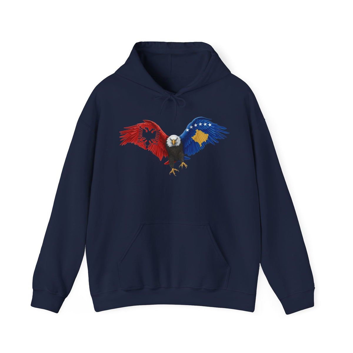 Albania Kosovo Adler Flagge Geschenkidee - Unisex Hoodie