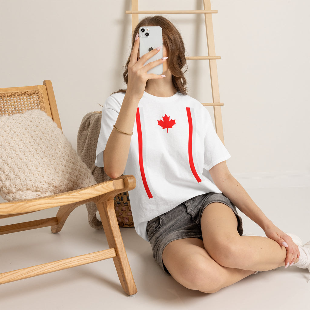 Canada Kanada Wappen Flagge Fan Sport Fußball Geschenkidee - Unisey T-Shirt