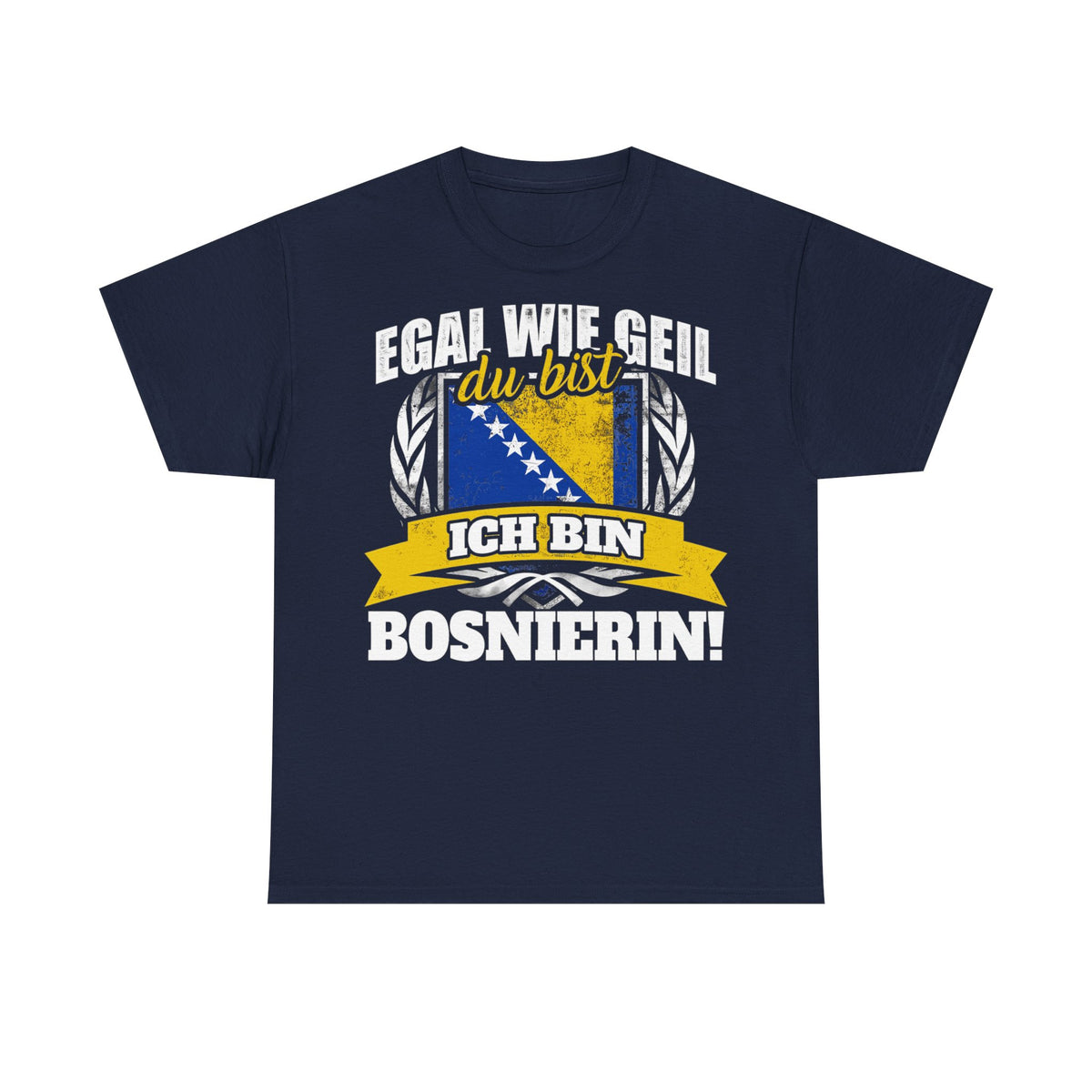 Bosnia Wappen Flagge Stolz Heimat Fußball fan Geschenkidee - Unisex T-Shirt