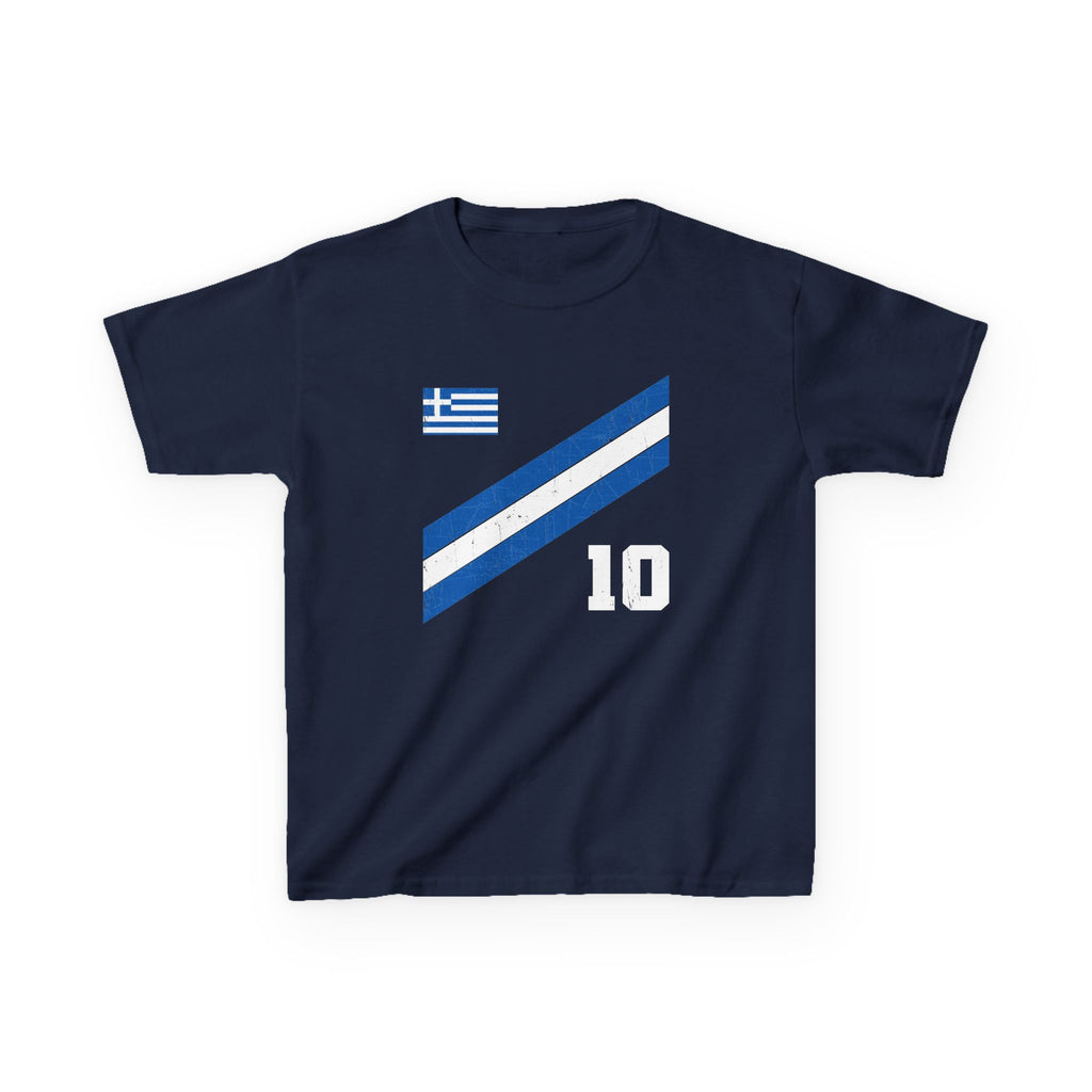 Greece Griechenland Flagge Wappen Heimat Fußball Sport Fan Geschenkidee - Für Kinder & Jugendliche Unisex T-Shirt