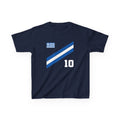 Greece Griechenland Flagge Wappen Heimat Fußball Sport Fan Geschenkidee - Für Kinder & Jugendliche Unisex T-Shirt