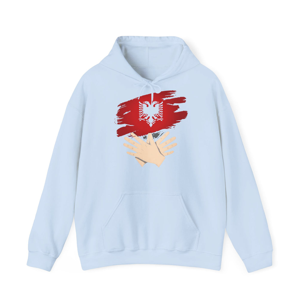 Albania Handmove Flagge Adler Geschenkidee - Unisex Hoodie