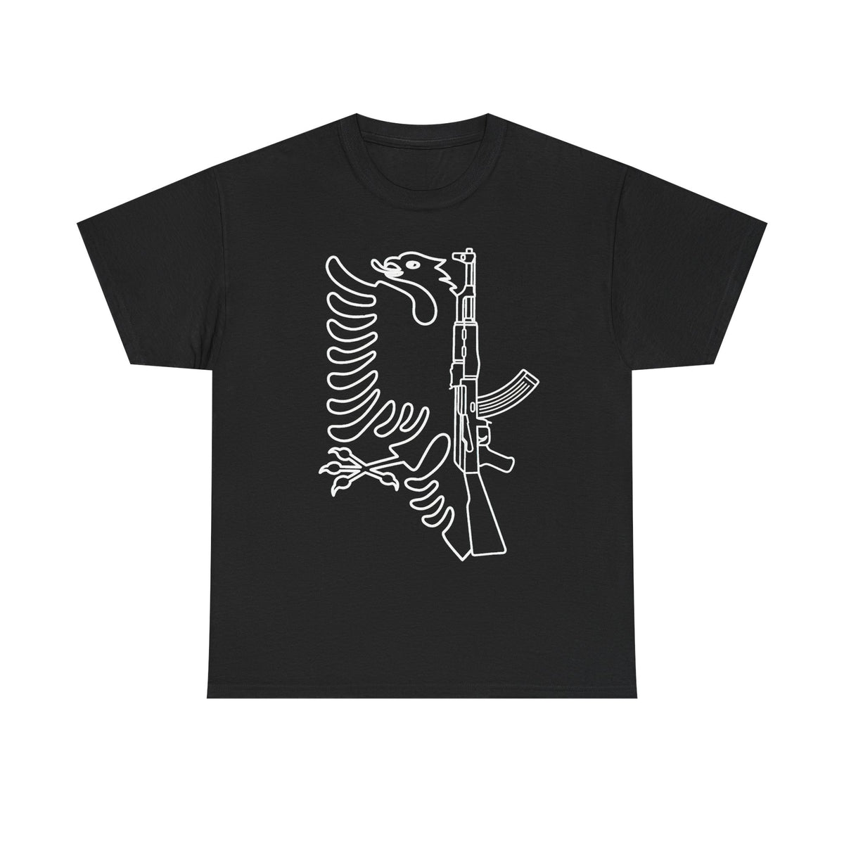Águila albanesa AK Urbana callejera Bandera Orgullo - Camiseta unisex