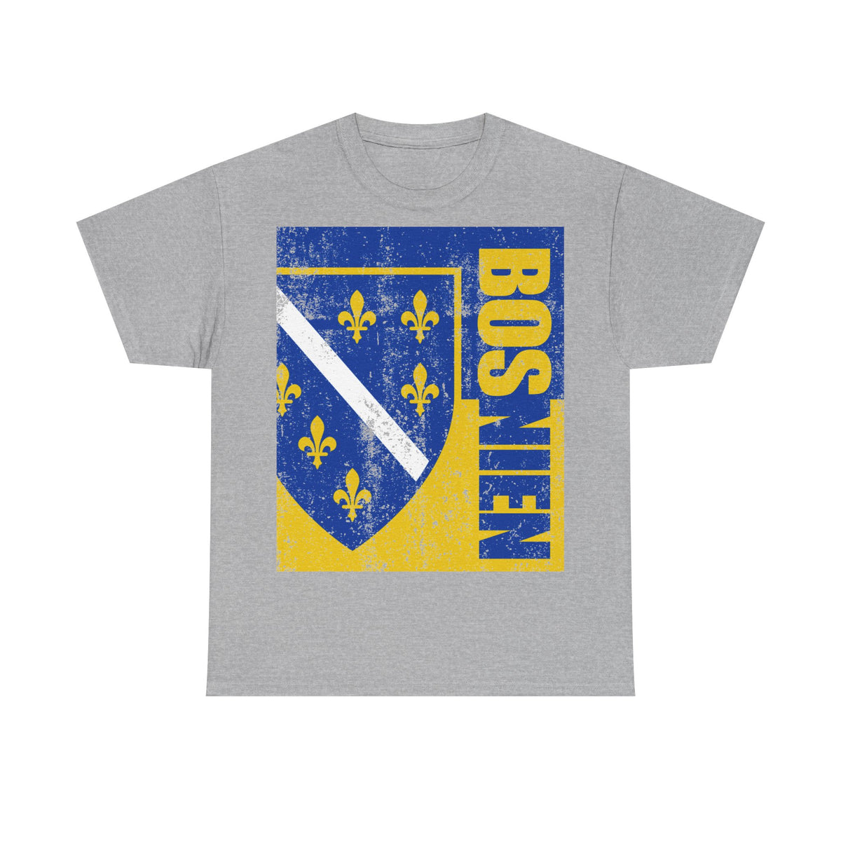 Bosnia Wappen Flagge Stolz Heimat Fußball fan Geschenkidee - Unisex T-Shirt