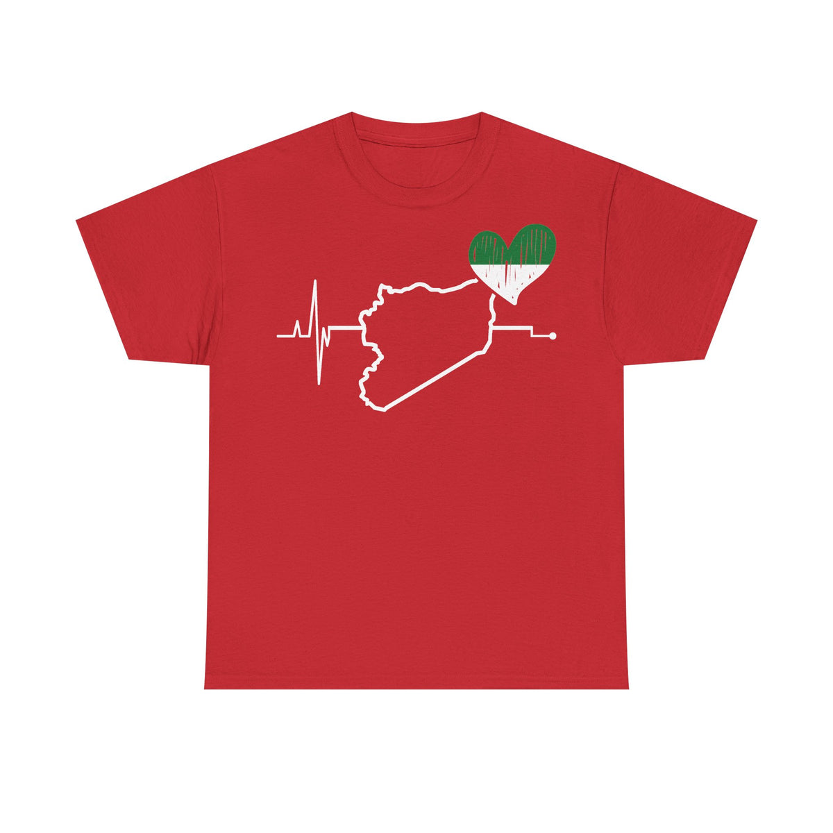 Syria Syrien Wappen Flagge Heimat Sport Fan Geschenkidee - Unisex T-Shirt