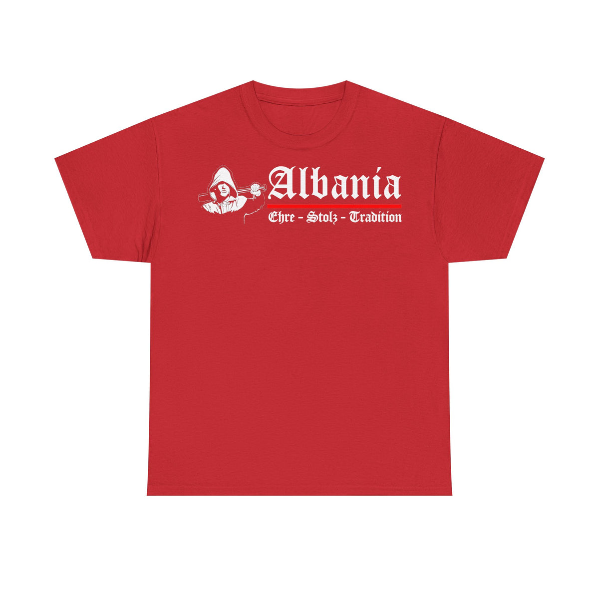 Camiseta unisex de Albania, escudo albanés, bandera, águila, fútbol, aficionado, deporte