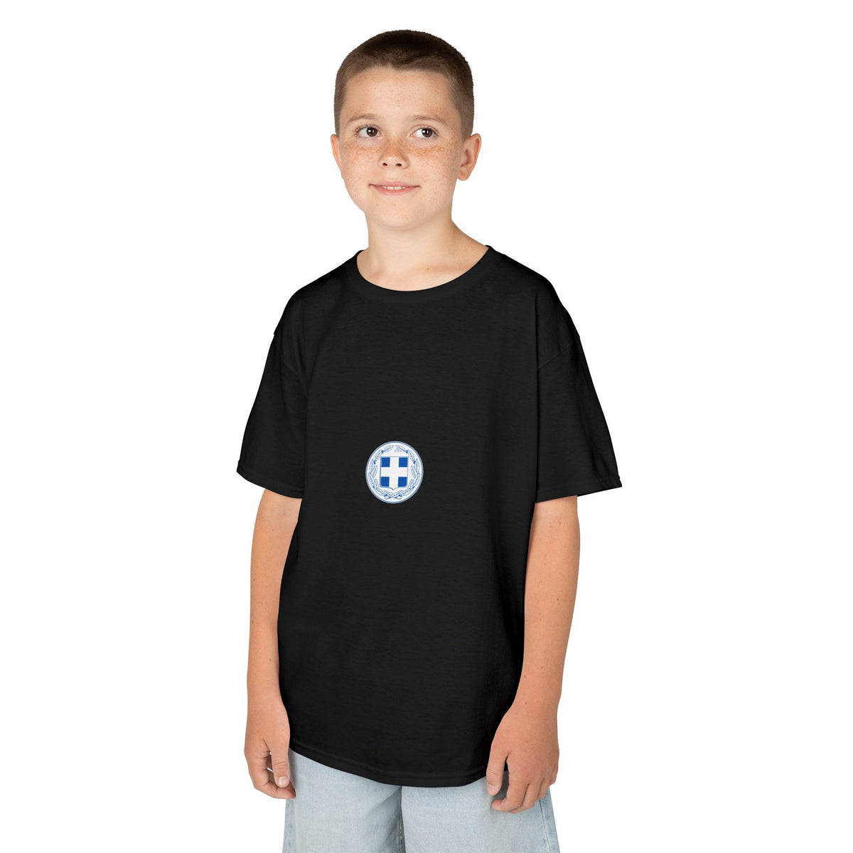 Greece Griechenland Flagge Wappen Heimat Fußball Sport Fan Geschenkidee - Für Kinder & Jugendliche Unisex T-Shirt