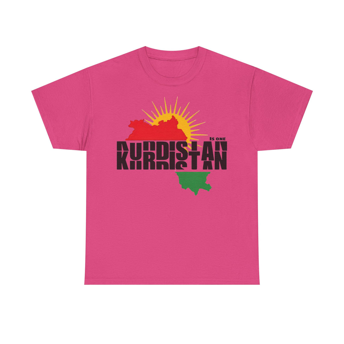 Kurdistan is ONE Flagge Heimat Newroz - Unisex T-Shirt