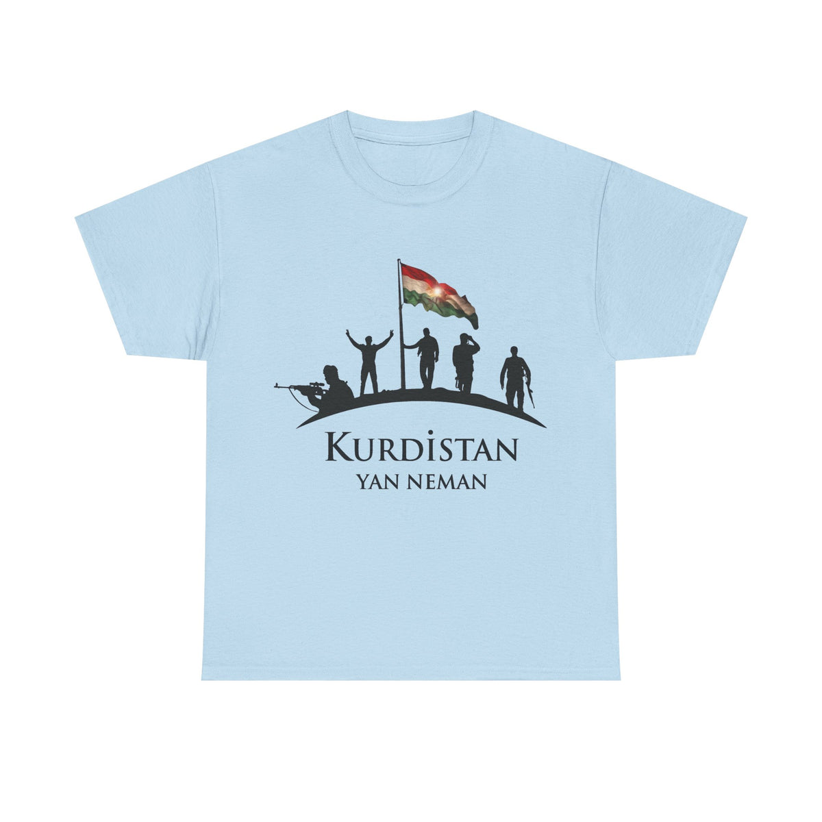 Kurdistan Yan Neman Flagge Azadi - Unisex T-Shirt