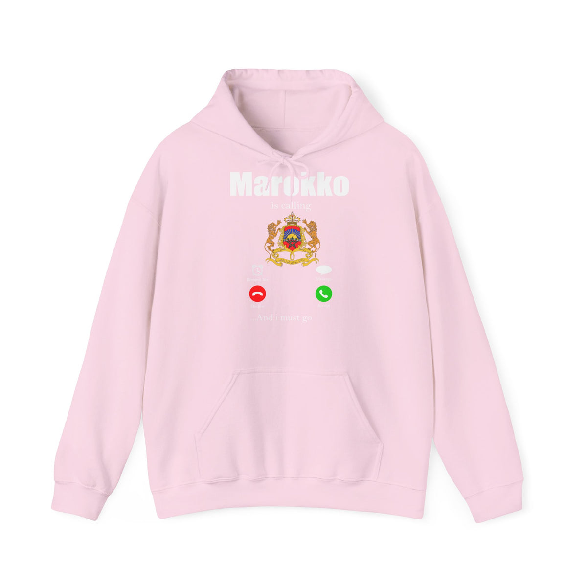 Stemma del Marocco Bandiera del Marocco Orgoglio Tifoso di calcio Sport Idea regalo - Felpa con cappuccio unisex