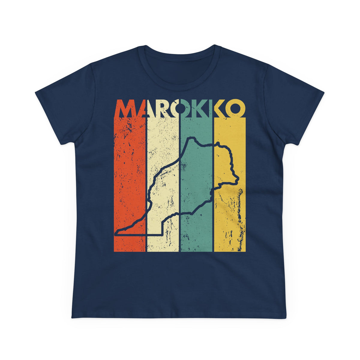 Escudo de Marruecos, bandera de Marruecos, orgullo, aficionada al fútbol y al deporte, idea de regalo - Camiseta para mujer