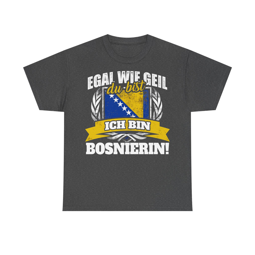 Bosnia Wappen Flagge Stolz Heimat Fußball fan Geschenkidee - Unisex T-Shirt