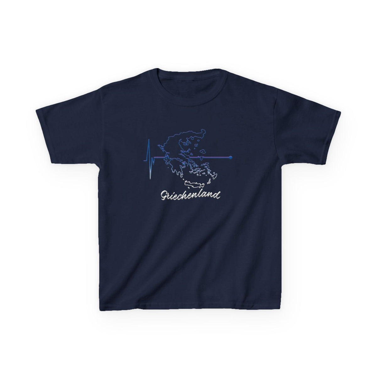 Greece Griechenland Flagge Wappen Heimat Fußball Sport Fan Geschenkidee - Für Kinder & Jugendliche Unisex T-Shirt