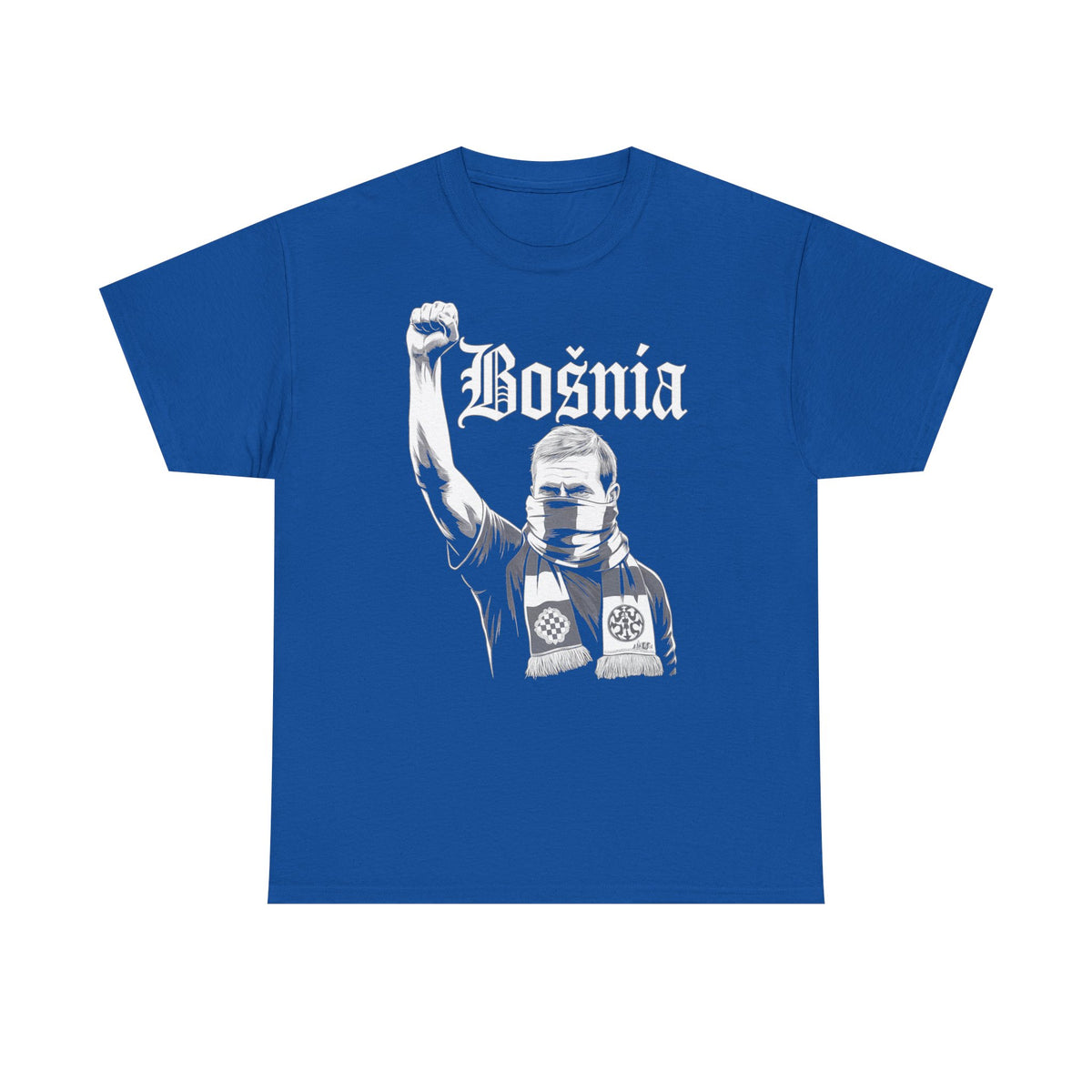 Bosnia escudo bandera orgullo patria aficionado al fútbol idea de regalo - Camiseta unisex