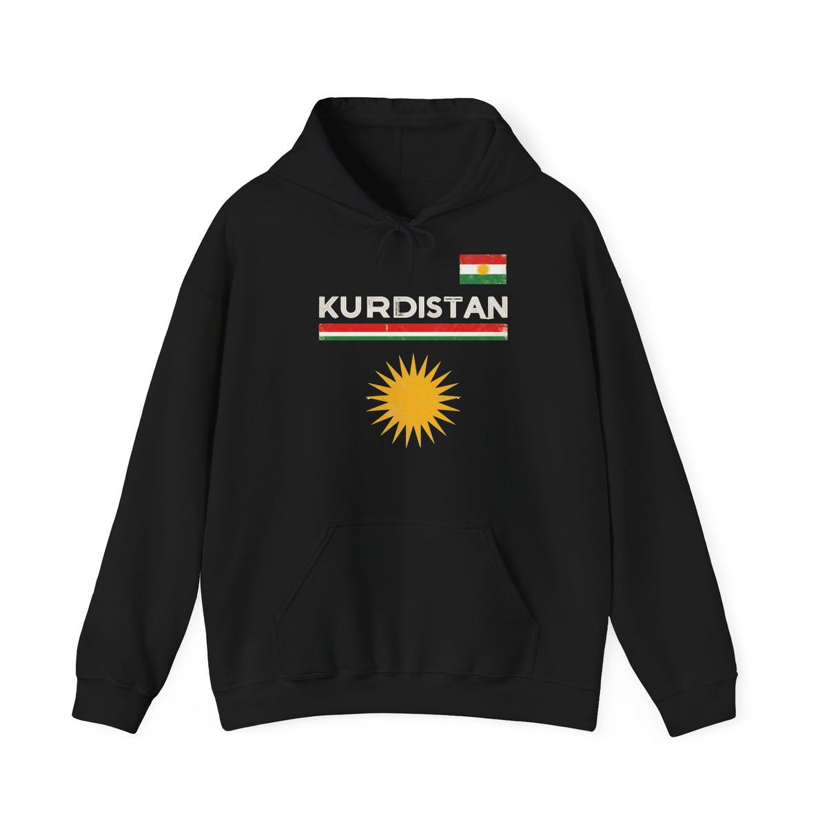 Kurdistan Street Urban Azadi Sonne Wappen - Unisex Hoodie
