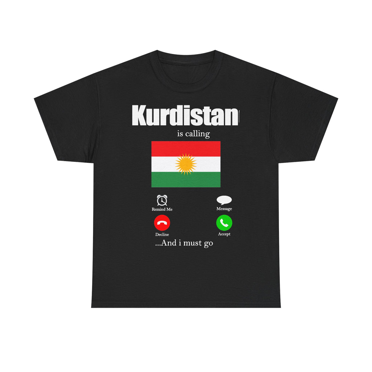 Kurdistán Azadi Escudo Bandera Patria Newroz Regalo - Camiseta unisex