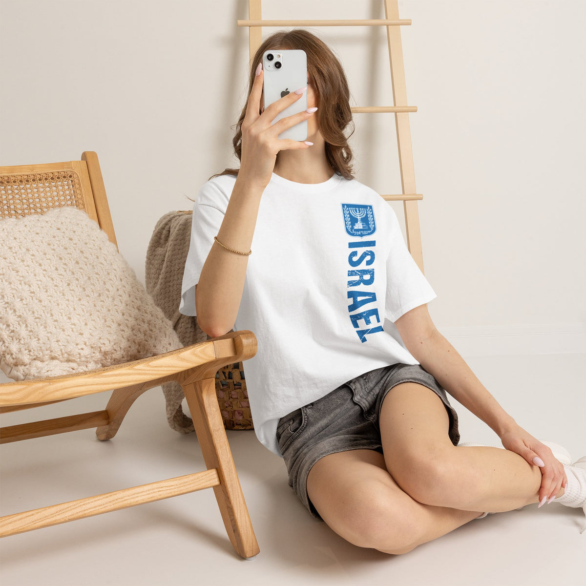 Israel Wappen Flagge Fan Geschenkidee Fashion - Unisex T-Shirt