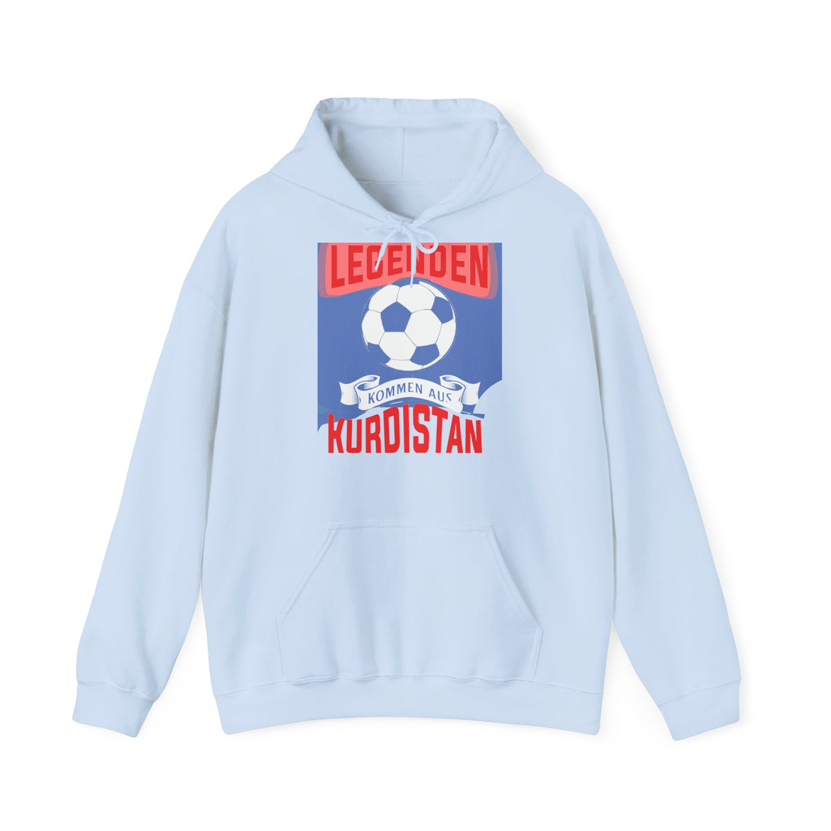 Kurdistan patria orgoglio stemma bandiera sport calcio regalo per tifosi - felpa con cappuccio unisex