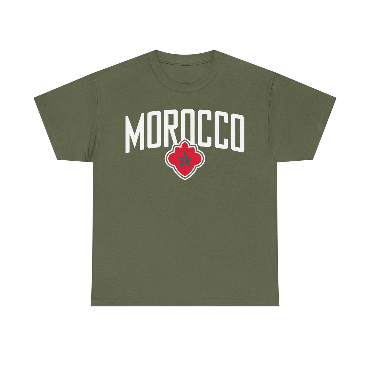 Escudo de hooligan de Marruecos Bandera de Marruecos Fútbol Aficionado Deporte Idea de regalo - Camiseta unisex