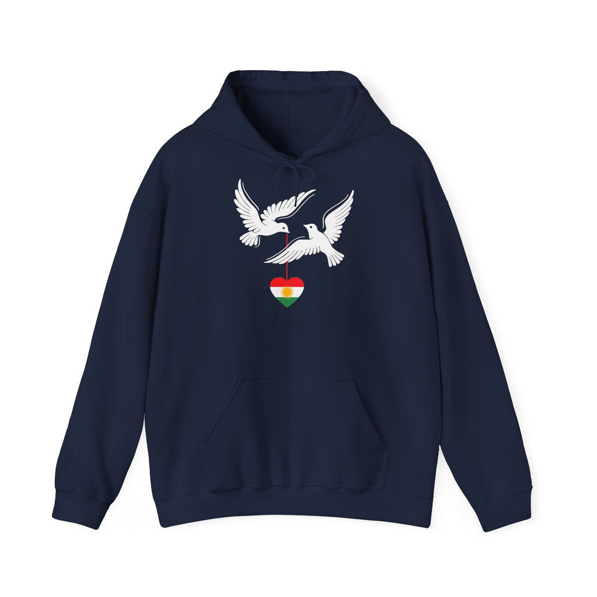 Kurdistan patria orgoglio stemma bandiera sport calcio regalo per tifosi - felpa con cappuccio unisex