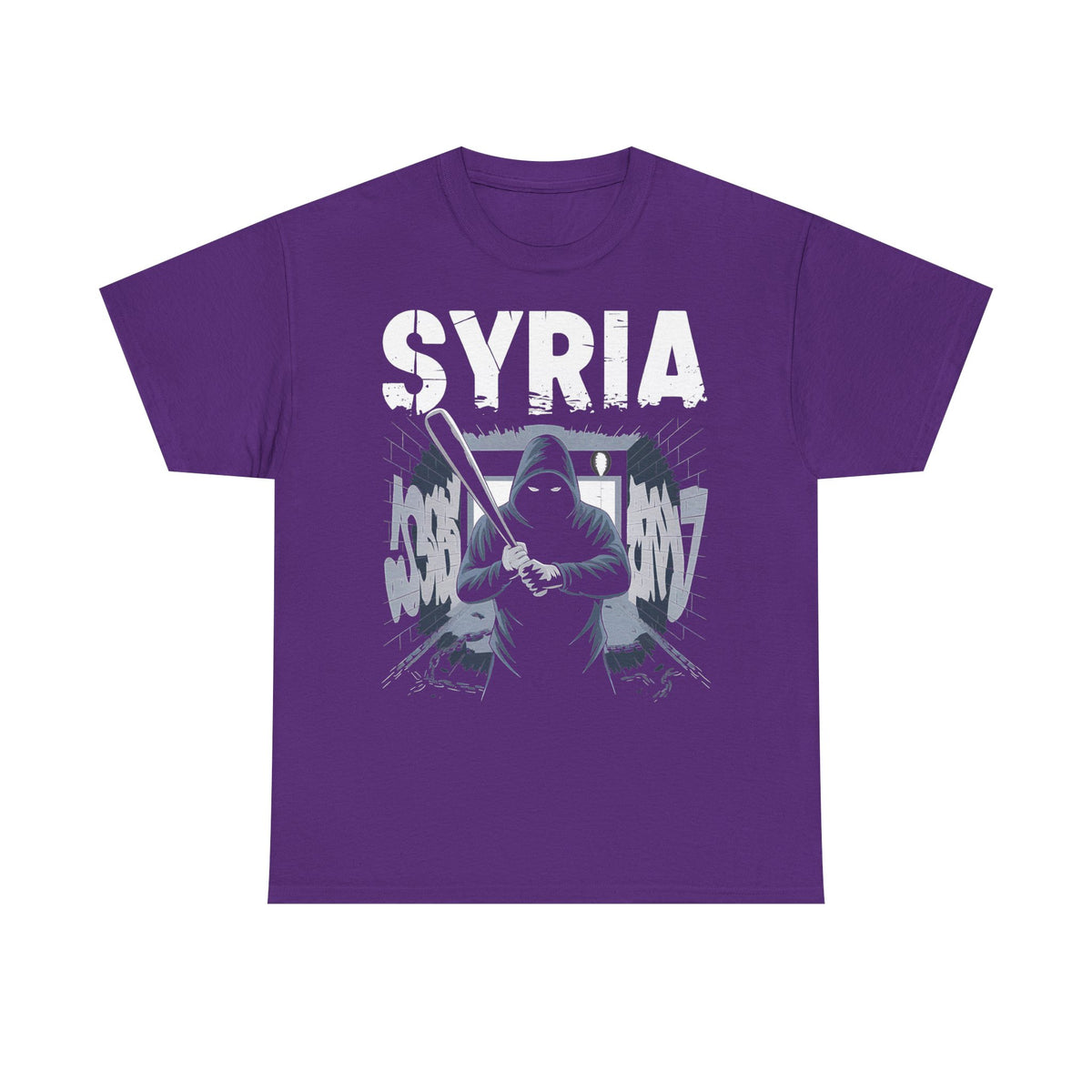 Syria Syrien Hooligan Wappen Flagge Heimat Sport Fußball Fan Geschenkidee - Unisex T-Shirt