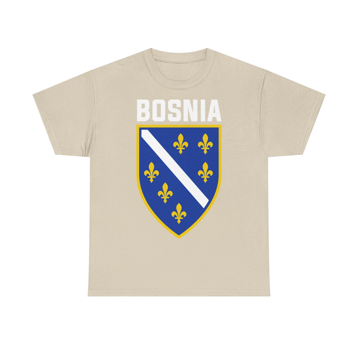Bosnia Edel Wappen Flagge Stolz  Fußball fan Geschenkidee - Unisex T-Shirt