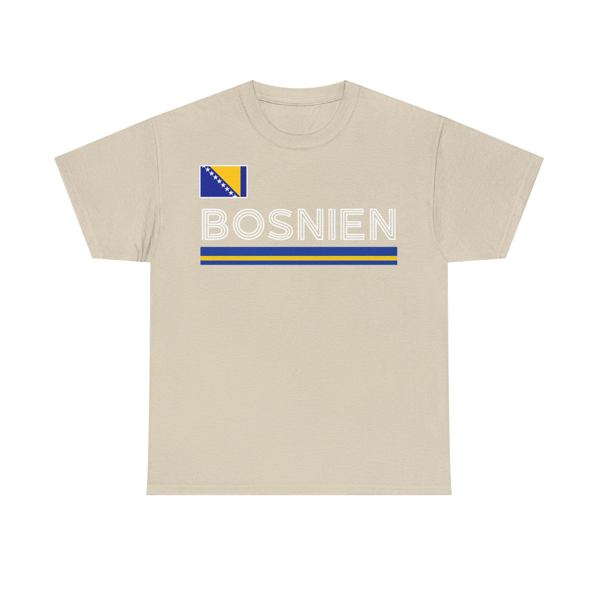 Bosnia Wappen Flagge Stolz Heimat Fußball fan Geschenkidee - Unisex T-Shirt