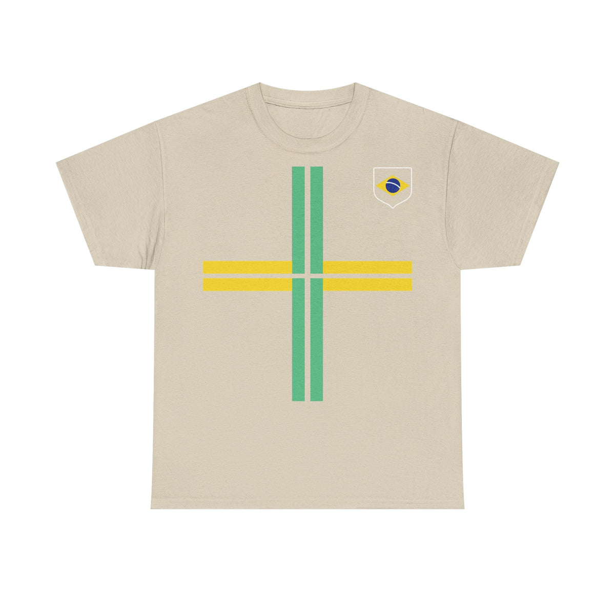 Brazil Brasilien Wappen Flagge Sport Fan Fußball Geschenkidee - Unisex T-Shirt