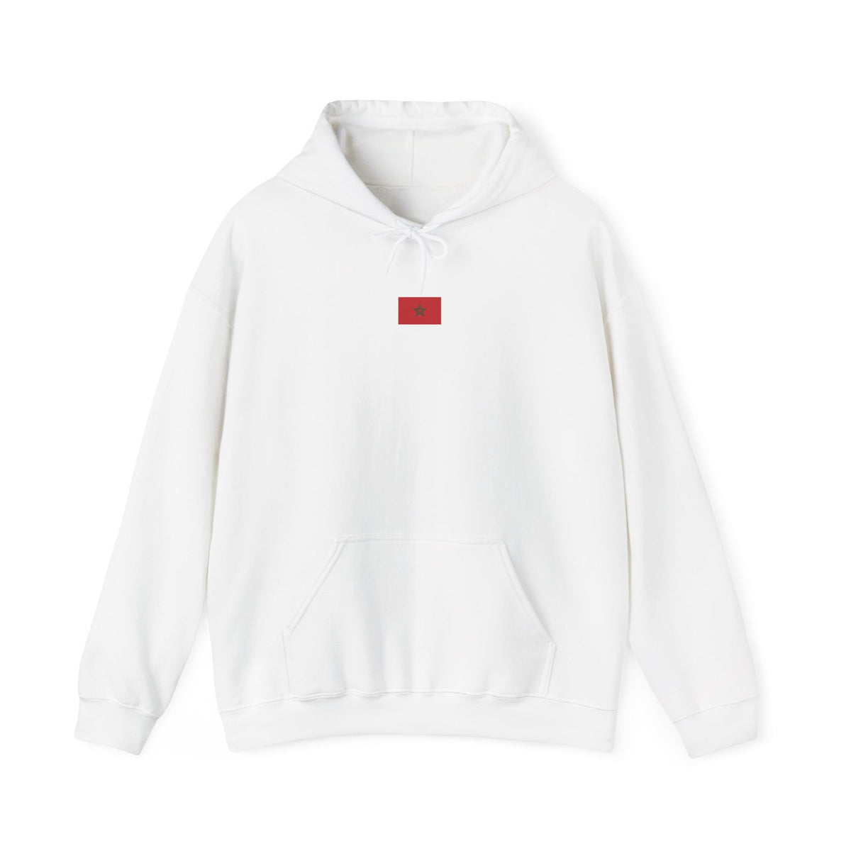 Stemma del Marocco Bandiera del Marocco Orgoglio Tifoso di calcio Sport Idea regalo - Felpa con cappuccio unisex