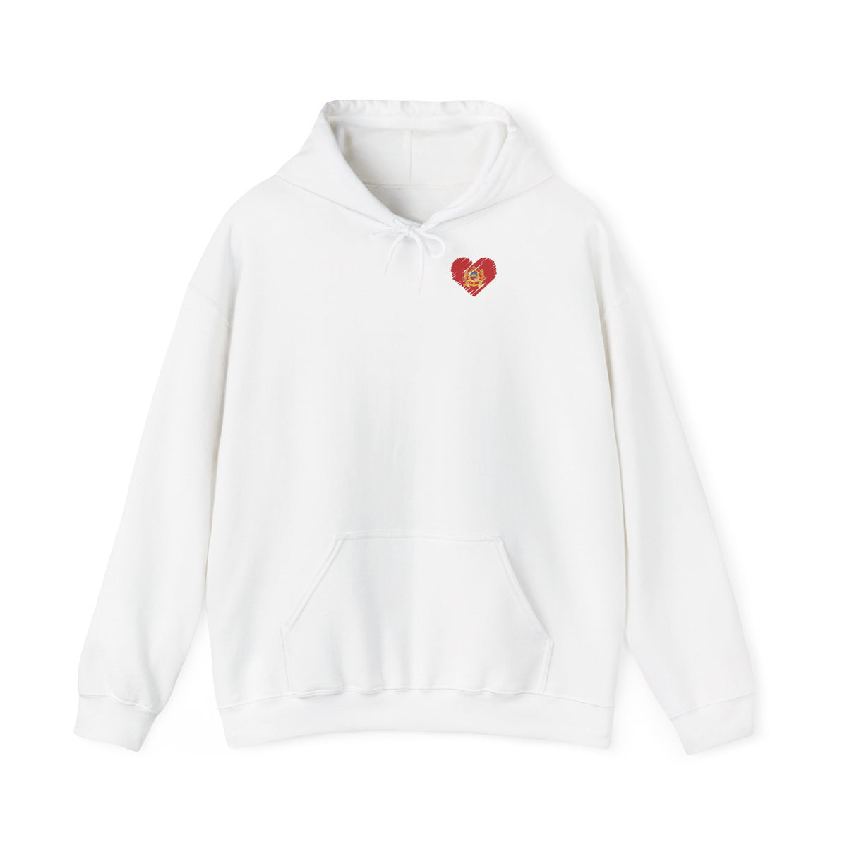 Stemma del Marocco Bandiera del Marocco Orgoglio Tifoso di calcio Sport Idea regalo - Felpa con cappuccio unisex