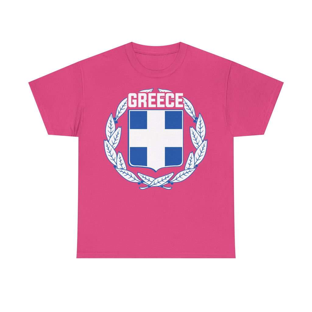 Greece Griechenland Flagge Wappen Heimat Fußball Sport Fan Geschenkidee - Unisex T-Shirt