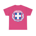 Greece Griechenland Flagge Wappen Heimat Fußball Sport Fan Geschenkidee - Unisex T-Shirt
