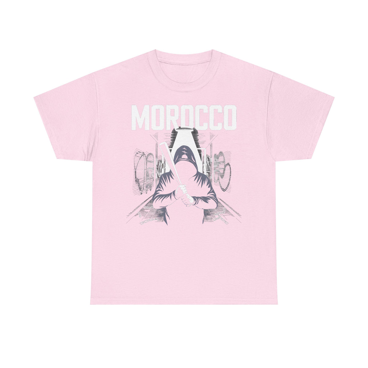 Escudo de hooligan de Marruecos Bandera de Marruecos Fútbol Aficionado Deporte Idea de regalo - Camiseta unisex