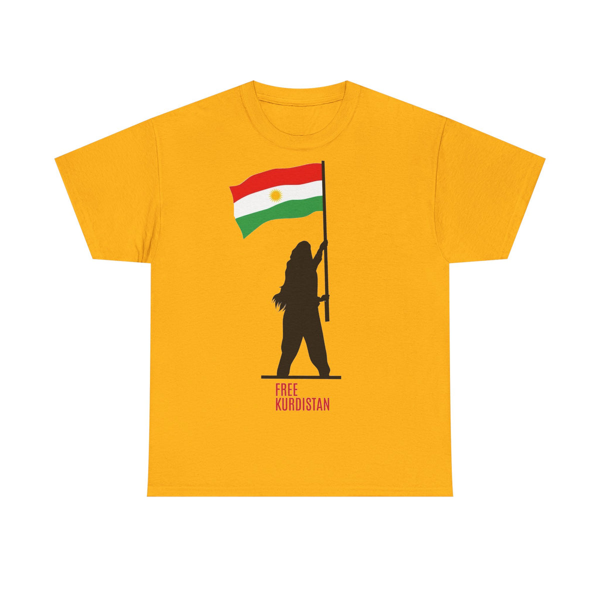 Kurdistan AZADI Flagge Heimat - Unisex T-Shirt