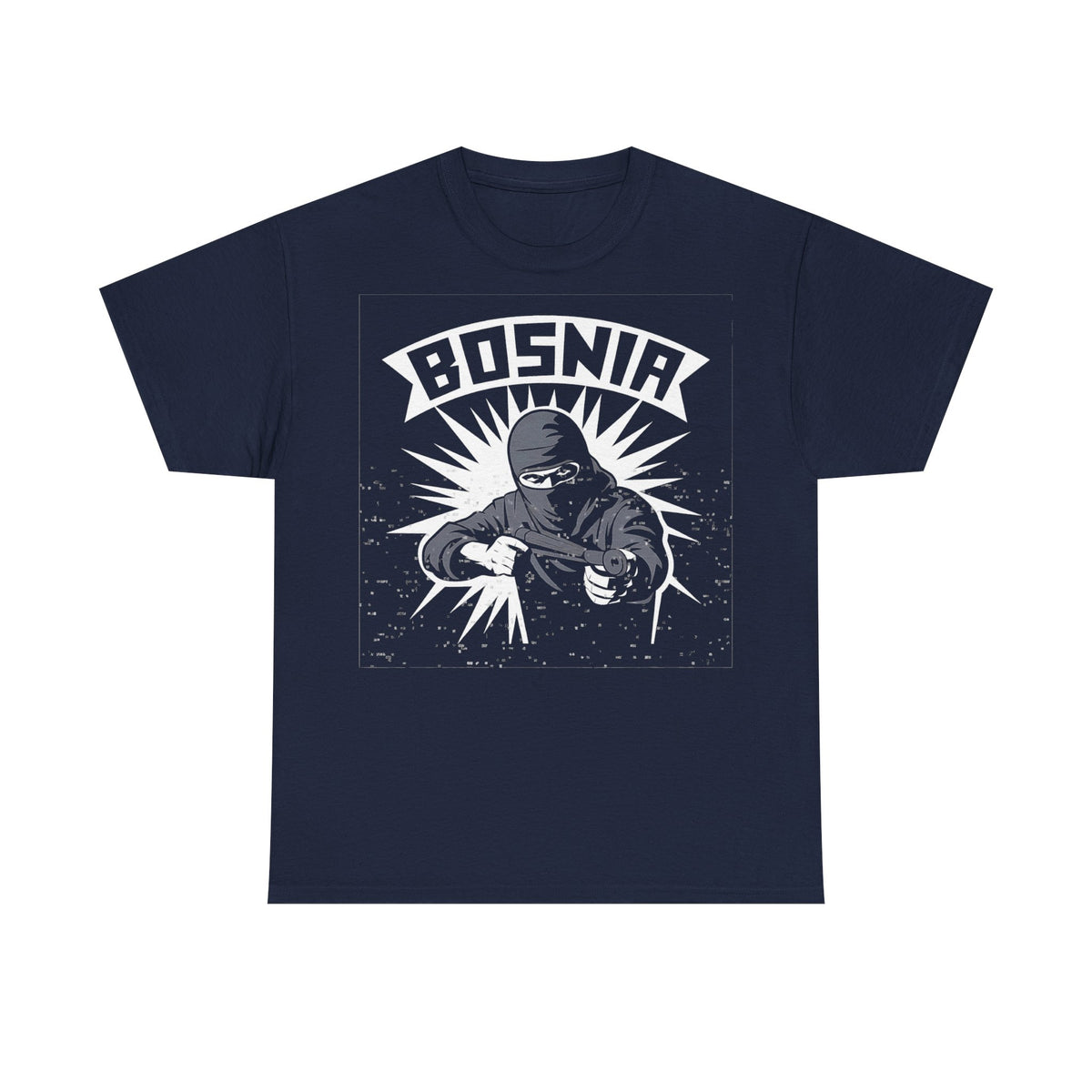 Bosnia escudo bandera orgullo patria aficionado al fútbol idea de regalo - Camiseta unisex