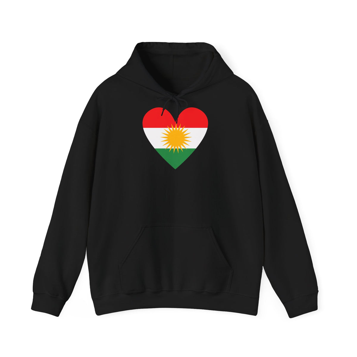 Kurdistan patria orgoglio stemma bandiera sport calcio regalo per tifosi - felpa con cappuccio unisex
