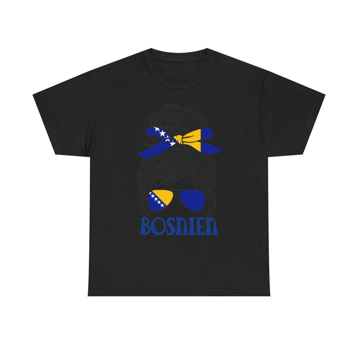 Bosnia Wappen Flagge Stolz Heimat Fußball fan Geschenkidee - Unisex T-Shirt