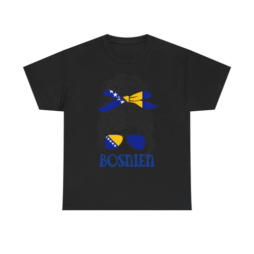 Bosnia Wappen Flagge Stolz Heimat Fußball fan Geschenkidee - Unisex T-Shirt