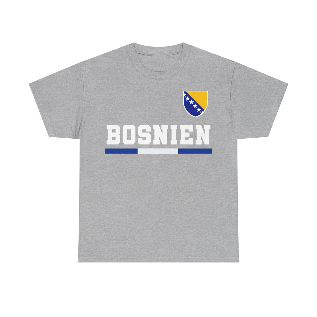 Bosnia Wappen Flagge Stolz Heimat Fußball fan Geschenkidee - Unisex T-Shirt