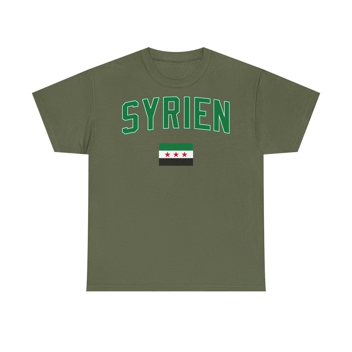 Syria Syrien Wappen Flagge Heimat Sport Fan Geschenkidee - Unisex T-Shirt
