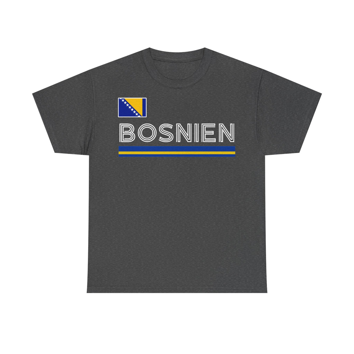 Bosnia Wappen Flagge Stolz Heimat Fußball fan Geschenkidee - Unisex T-Shirt