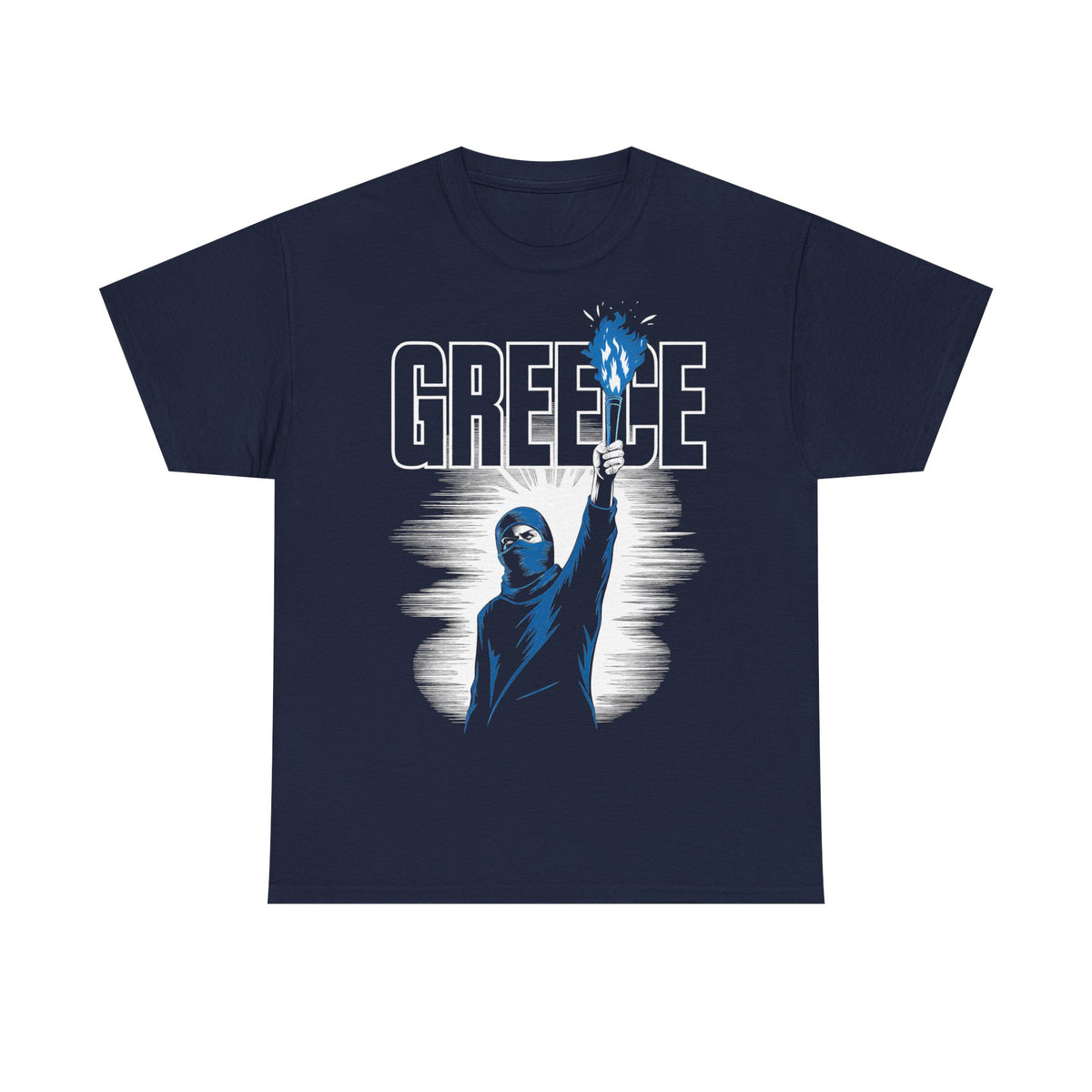 Grecia Grecia hooligan bandera escudo patria fútbol deporte aficionado idea de regalo - camiseta unisex