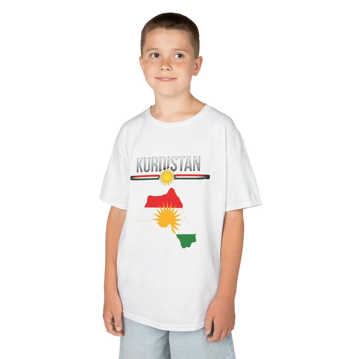 Kurdistan Pride Stolz Heimat Flagge Sonne - Unisex Kinder & Jugendliche T-Shirt