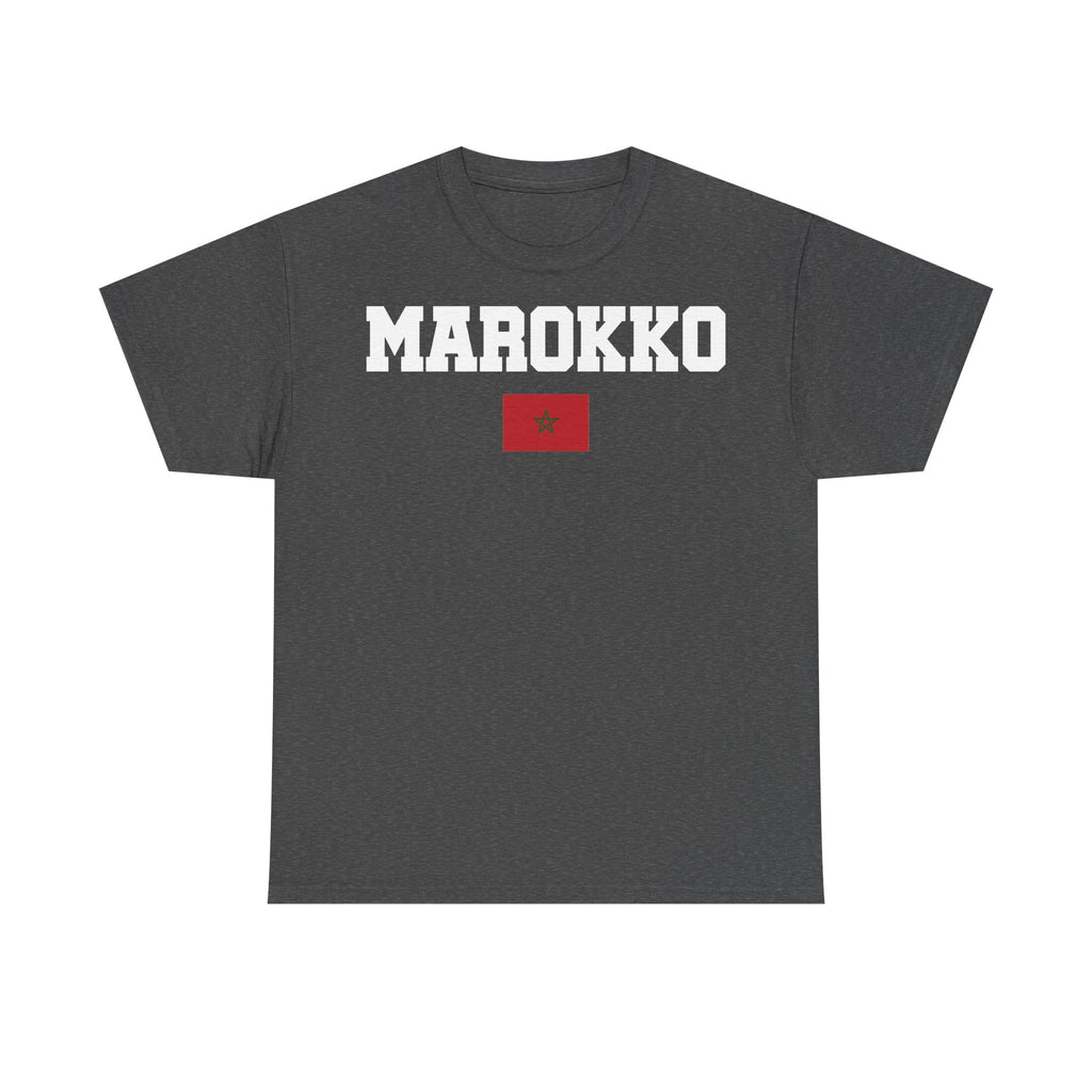 Marokko Wappen Morocco Flagge Stolz Fußball Fan Sport FGeschenkidee - Unisex T-Shirt