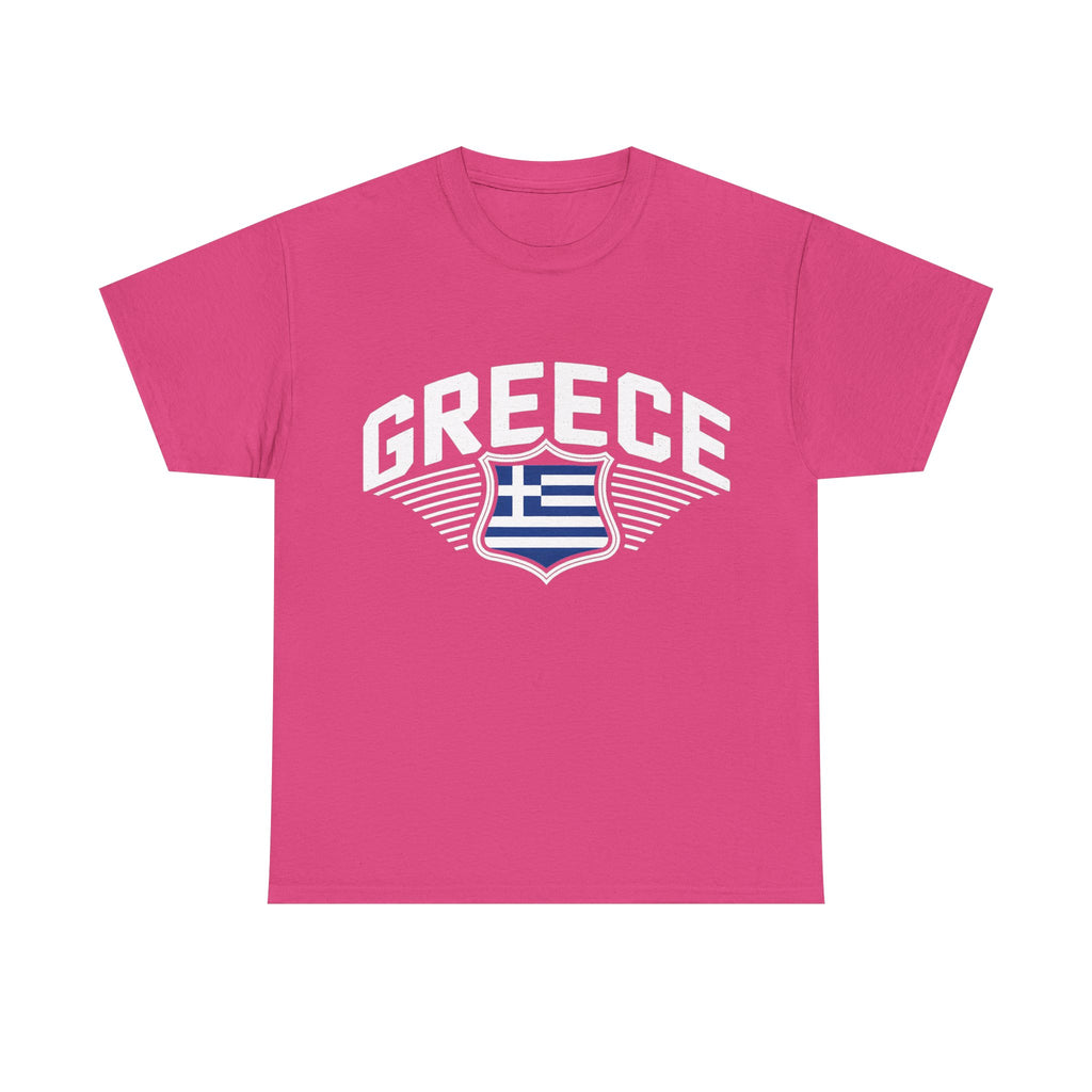 Greece Griechenland Hooligan Flagge Wappen Heimat Fußball Sport Fan Geschenkidee - Unisex T-Shirt