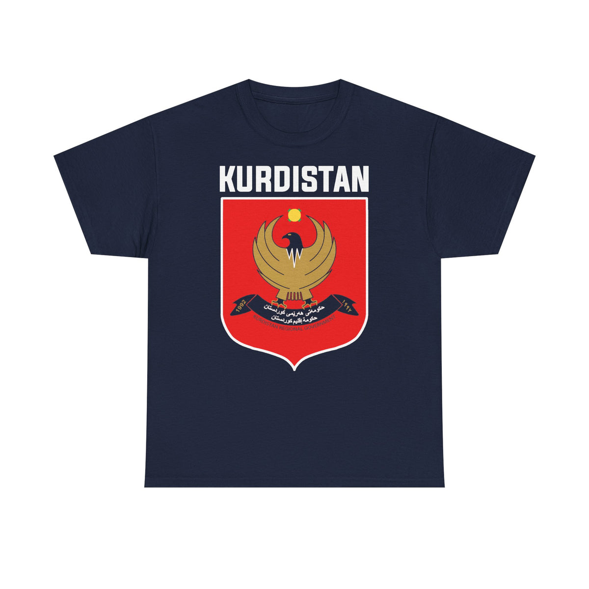 Kurdistán Azadi Escudo Bandera Patria Newroz Regalo - Camiseta unisex