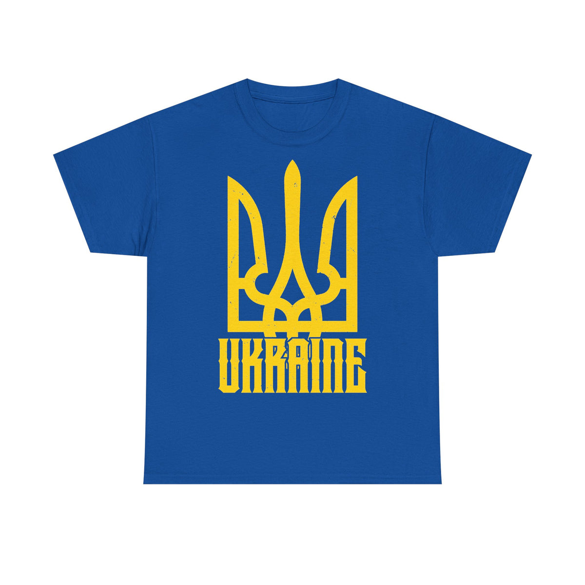 Bandiera e stemma dell'Ucraina Idea regalo Sport Tifoso Moda Vintage - T-shirt unisex