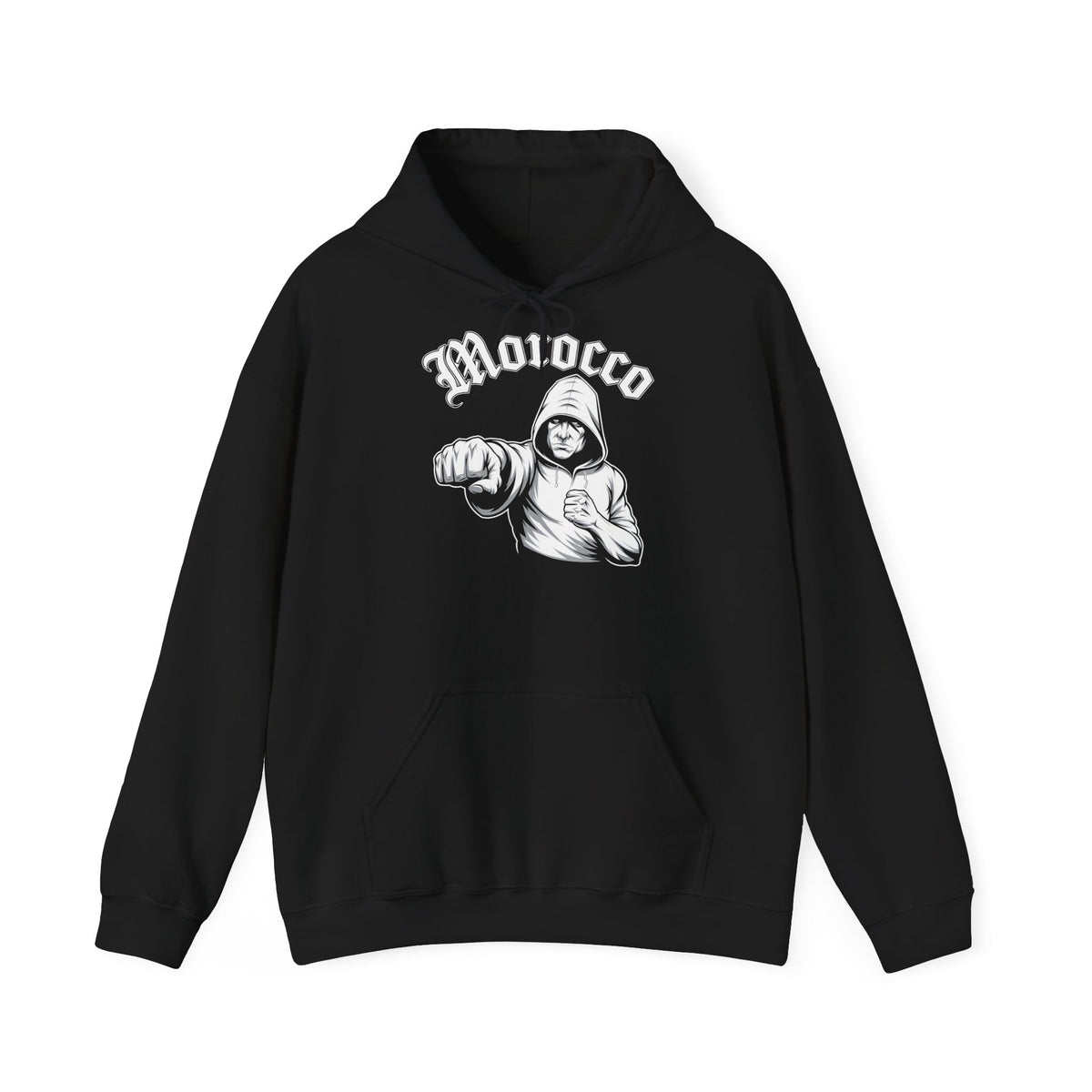 Stemma hooligan del Marocco, bandiera del Marocco, tifoso di calcio, sport, idea regalo - Felpa con cappuccio unisex
