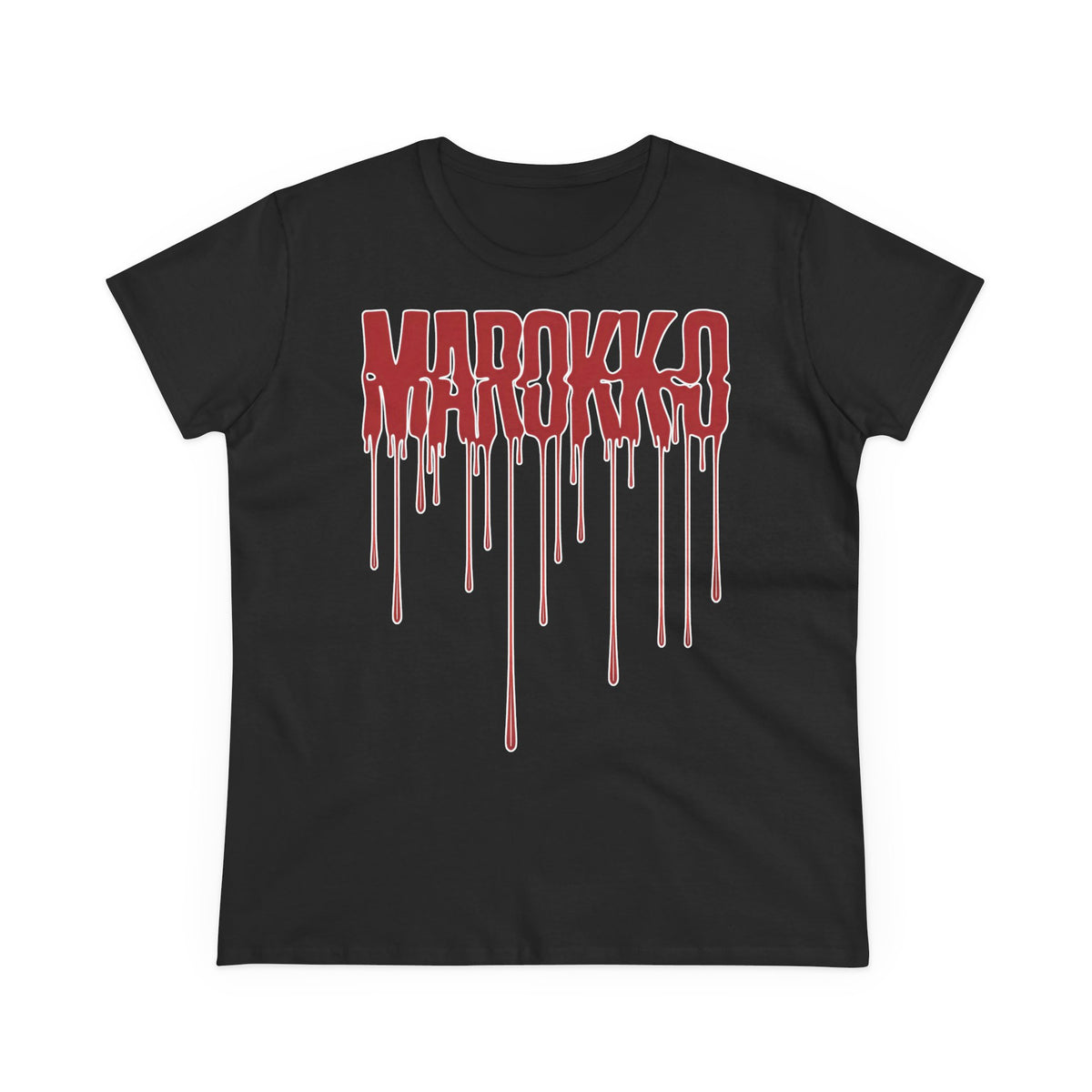 Escudo de Marruecos, bandera de Marruecos, orgullo, aficionada al fútbol y al deporte, idea de regalo - Camiseta para mujer