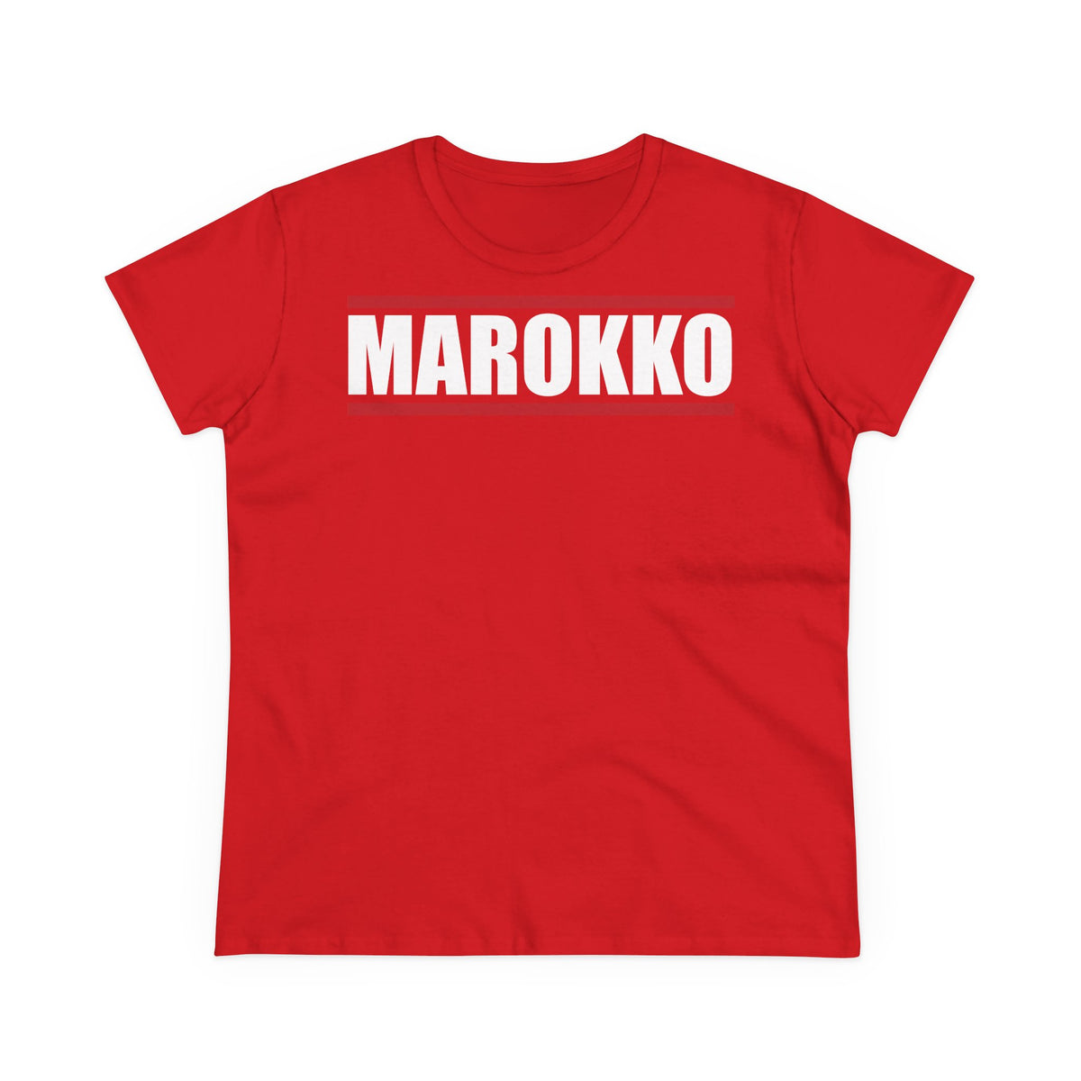 Escudo de Marruecos, bandera de Marruecos, orgullo, aficionada al fútbol y al deporte, idea de regalo - Camiseta para mujer